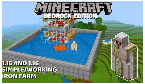 How To Make An Iron Farm In Minecraft Bedrock