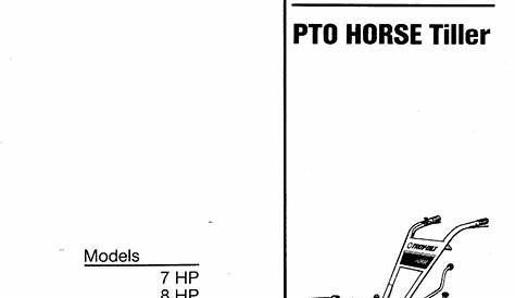 Troy-bilt 7hp 8hp Pto Horse Tiller Technical Manual - Etsy