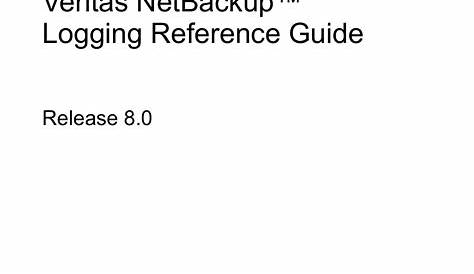 veritas netbackup logging reference guide index