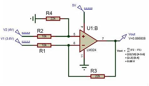 circuit diagram of differential amplifier