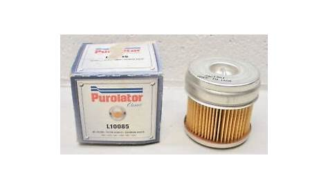 purolator oil filter chart