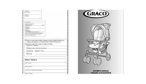 Graco 6478 Stroller User Manual | Manualzz