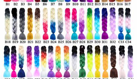 hair braiding color chart