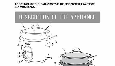 oster 6 cup rice cooker manual