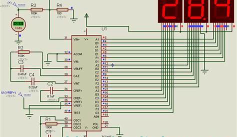 ICL7107 Digital Voltmeter | circuits4you.com