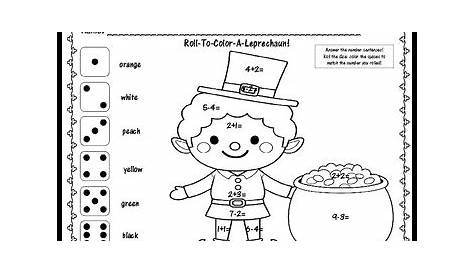 leprechaun math worksheets