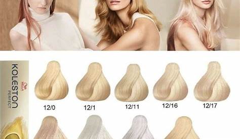 wella blonde hair color chart