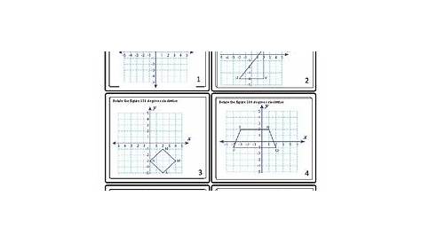 rotations on the coordinate plane worksheets answer key