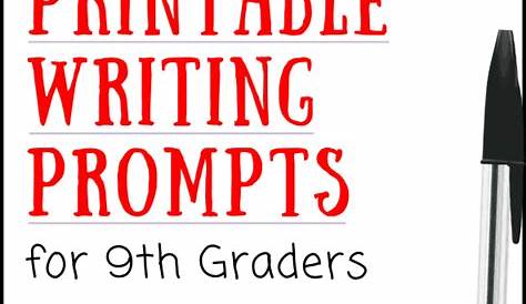 9th grade writing prompts worksheets - State Latest