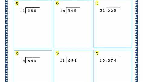 long division with two digits