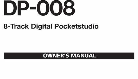 TASCAM DP-008 OWNER'S MANUAL Pdf Download | ManualsLib