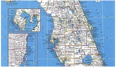 Printable Large Print Florida County Map : Florida County Map Large
