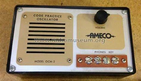 ameco code practice oscillator schematic