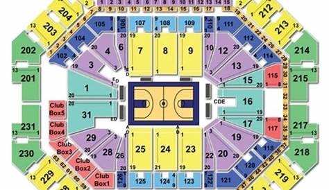 barclays center basketball seating chart