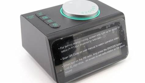 ANJANK Small Digital Alarm Clock Radio Missing One Rubber Support | eBay