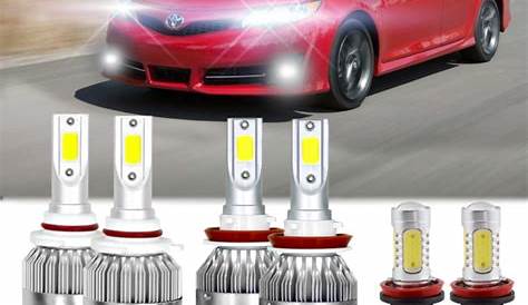 6X Car Led Lights For 2008-2014 Toyota Camry LED Headlight Fog Light