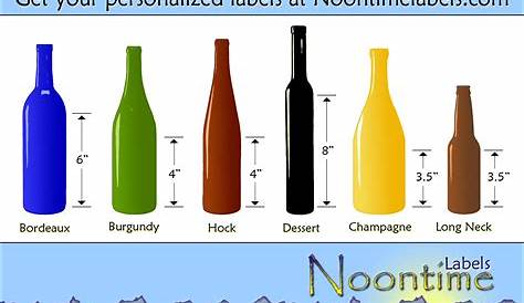 Bottle Sizes for Homemade Wines - Noontime Labels BlogNoontime Labels Blog