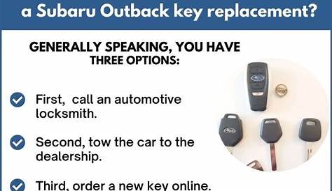 Subaru Outback Key Replacement - What To Do, Options, Costs & More