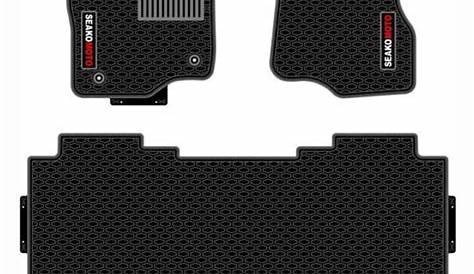 Ford F150 Truck Floor Mats 2014-2019 Custom Black Latex All Weather