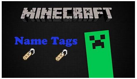 how to make name tags minecraft