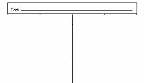 T Chart Template Pdf Awesome 16 T Chart Templates Doc Pdf | Excel