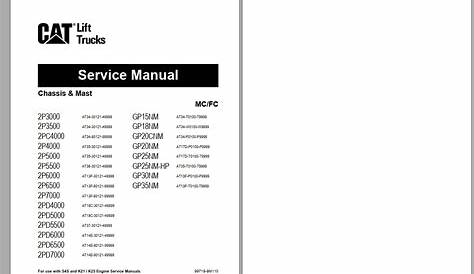 Caterpillar Lift Truck GP25NM Service Manuals | Auto Repair Manual Forum - Heavy Equipment