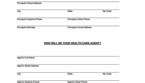 printable medical power of attorney form