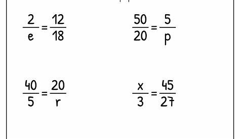 geometry solving proportions worksheet answers