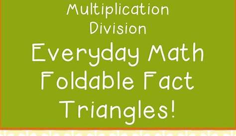 math fact triangles worksheet