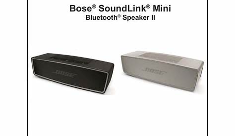 bose soundlink mini ii manual