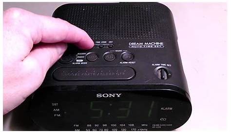 How To Set the Alarm Clock Sony Dream Machine ICF-C218 Simple and