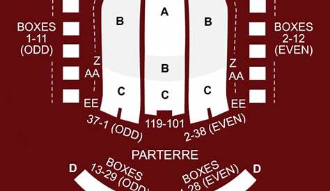 Seating Chart Metropolitan Opera