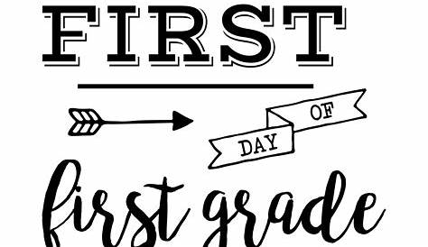 First Day of School Sign Free Printable - Paper Trail Design