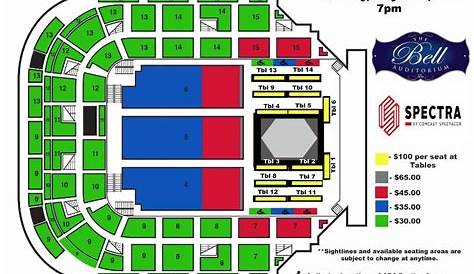 james brown arena seating chart with rows and numbers
