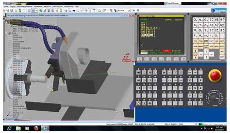 Simple Programming Simulation Fanuc CNC Machine - YouTube
