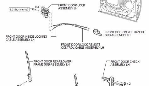 Toyota Tundra Service Manual - Components - Front Door(for Double Cab)