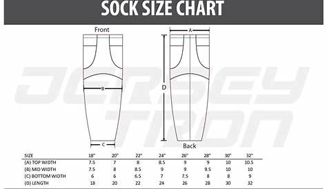 gap socks size chart