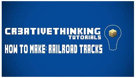 how to make train tracks in minecraft create