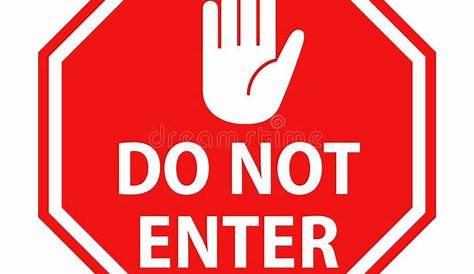 stop do not enter sign printable