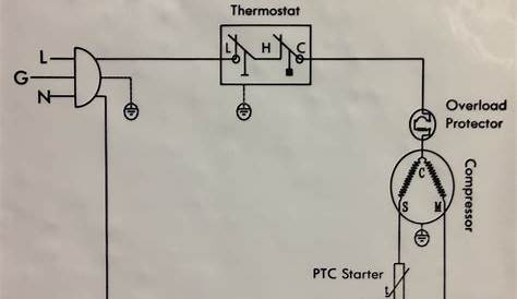 ge refrigerator overload relay wiring diagram