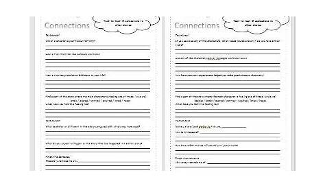 making connections worksheet 5th grade