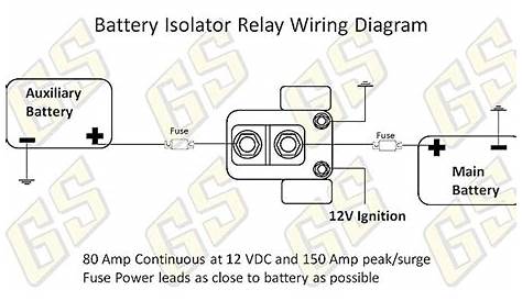 how to wire a battery isolator diagram