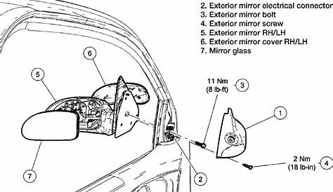 ford mirror parts diagrams