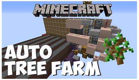 Cheapest Automatic Tree Farm 1.8,1.9,1.10 - Minecraft Tutorial - YouTube
