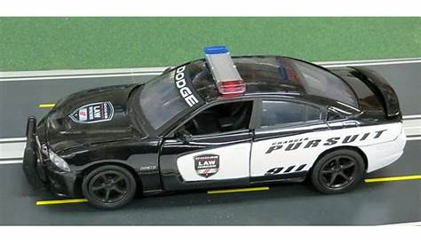 Dodge Charger Pursuit Diecast Police Car 1/24 Scale, Diecast Metal By