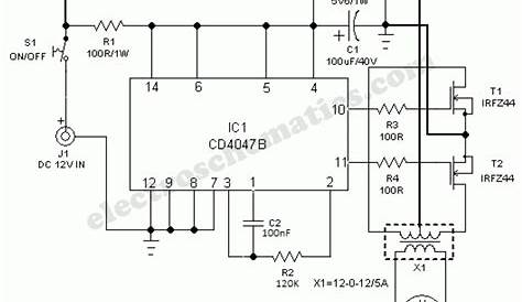 solar panel inverter circuit diagram