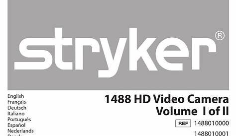 stryker 5920 service manual