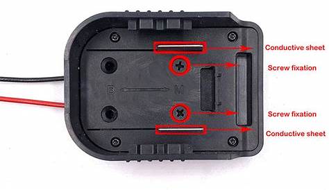 For Makita 18V/Bosch 18V Li-ion Battery to DIY Cable Connect Output