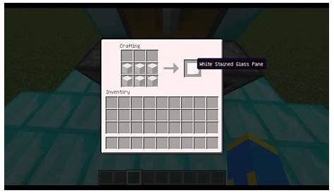 how to make window panes in minecraft