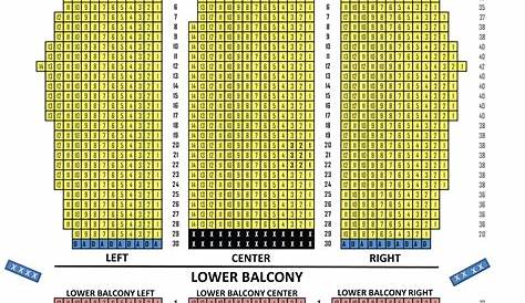 fox theater spokane seating chart with seat numbers